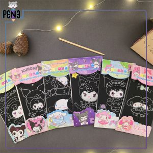 نقاشی خراشیدنی کورومی و دوستان سانریو