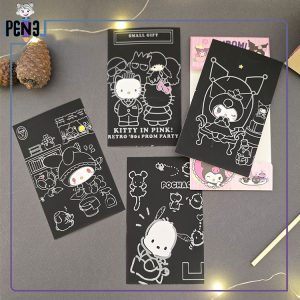 نقاشی خراشیدنی کورومی و دوستان سانریو کرومی