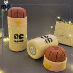 مینی فلاسک توپ بسکتبال رنگی زرد