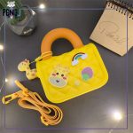 کیف دستی سیلیکونی پیکوسیسی زرد زرافه picocici