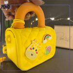 کیف دستی سیلیکونی پیکوسیسی زرد زرافه picocici