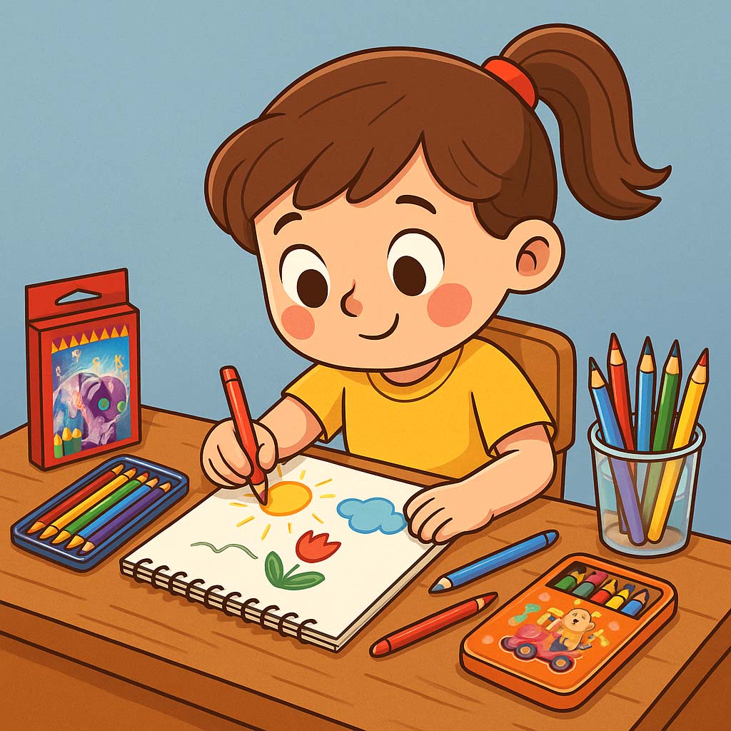 انوع مداد رنگی