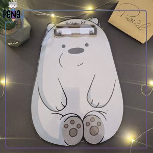 تخته شاسی فانتزی خرس قطبی از خرس های کله فندقی سایز A5