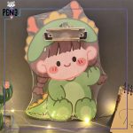 تخته شاسی فانتزی A5 طرح دختر دایناسوری