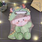 تخته شاسی فانتزی A5 طرح دختر دایناسوری