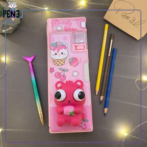 جامدادی کتابی نوستالژی چشم وزغی صورتی