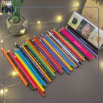 مدادرنگی 36 رنگ جعبه فلزی مثلثی