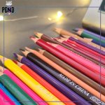 مدادرنگی 48 رنگ جعبه فلزی مثلثی