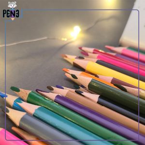 مدادرنگی 48 رنگ جعبه فلزی مثلثی