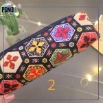 جامدادی پارچه ای جادار طرح سنتی اسلیمی