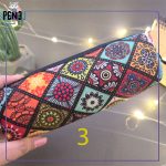 جامدادی پارچه ای جادار طرح سنتی اسلیمی