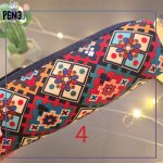 جامدادی پارچه ای جادار طرح سنتی اسلیمی