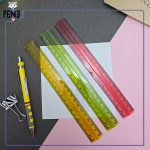 خط کش ژله ای رنگی 20 سانتی متری