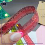 خط کش ژله ای رنگی 20 سانتی متری