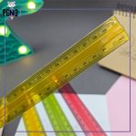 خط کش ژله ای رنگی 20 سانتی متری