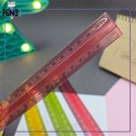 خط کش ژله ای رنگی 20 سانتی متری