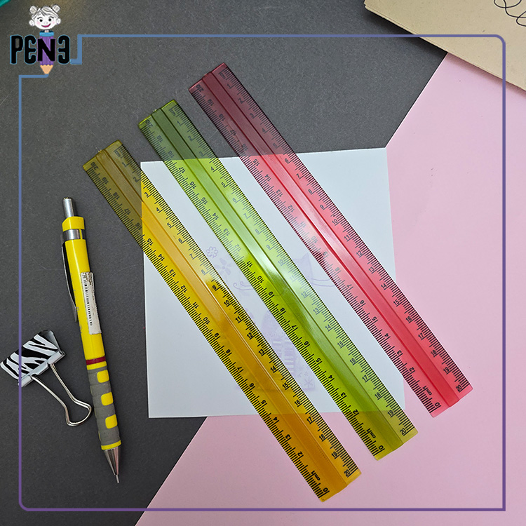 خط کش ژله ای خط کش ژله ای رنگی 20 سانتی متری