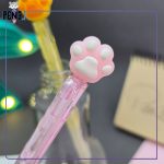 خودکار فانتزی پاک کن دار پنجه صورتی