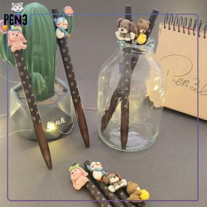 روان نویس فانتزی سری حیوانات طرح لویی ویتون قهوه ای تیره