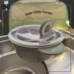 لانچ باکس طرح پاندا دارای قاشق، چاپ استیک و کیف آلمینیومی دسته دار