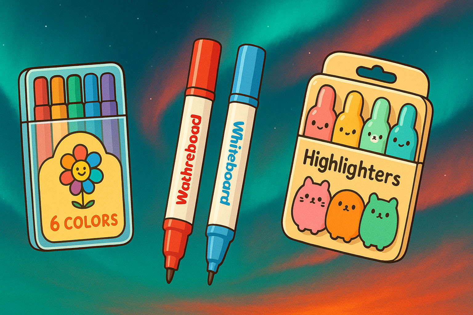 ماژیک و هایلایتر