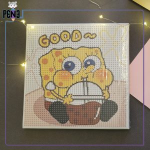 نقاشی الماسی بومی 20*20 باب اسفنجی