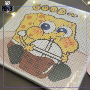 نقاشی الماسی بومی 20*20 باب اسفنجی