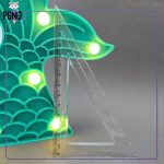 گونیا 30 و 60 درجه کریستالی 14 سانتی متری