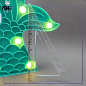 گونیا 30 و 60 درجه کریستالی 14 سانتی متری