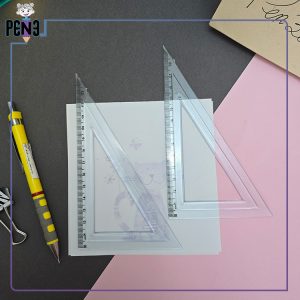 گونیا 30 و 60 درجه کریستالی 14 سانتی متری