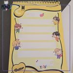 تودولیست و دفتر برنامه ریزی سویل بی تی اس BTS صفحه رنگی