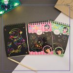 دفترچه خراشیدنی اسکرچ بوک A6 کوچک سیمی