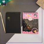 دفترچه خراشیدنی اسکرچ بوک A6 کوچک سیمی