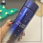 فلاسک درجه دار استیل ستاره ای بنفش You are my stars