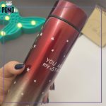 فلاسک درجه دار استیل ستاره ای قرمز You are my stars