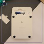 ماشین حساب پاستلی لونه زنبوری صورتی و سفید