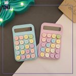 ماشین حساب پاستلی دکمه رنگی رانزن