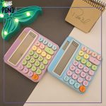 ماشین حساب پاستلی دکمه رنگی رانزن بزرگ