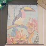 نقاشی الماسی بزرگسال کریستالی پرنده توکان