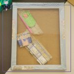 نقاشی الماسی بزرگسال کریستالی سگ تریر سفید