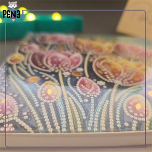 نقاشی الماسی بومی 20*20 باغ لاله