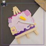 نوت بوم وایت بردی استند چوبی سویل پاستیل خرسی صورتی و زرد