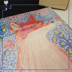 نقاشی الماسی بزرگسال کریستالی روباه نارنجی