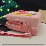 کیف کوله سیلیکونی پیکوسیسی طرح کراکس اکسسوری دار picocici صورتی