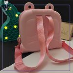 کیف کوله سیلیکونی پیکوسیسی طرح کراکس اکسسوری دار picocici صورتی