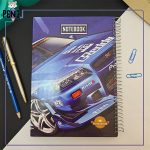 دفتر 100 برگ جلد سخت طرح ماشین مسابفه نیسان جی تی آر GTR