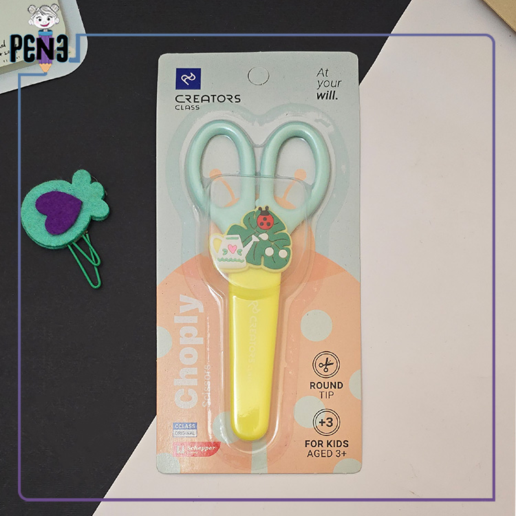 قیچی کاردستی چاپلی برگ انجیری قیچی کاردستی چاپلی سی کلاس کریتورز Cclass برگ انجیری سبز