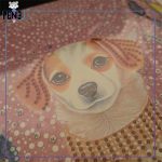 نقاشی الماسی بزرگسال کریستالی 9 رنگ سگ بیگل