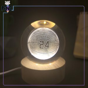 گوی کریستالی قطر 6 سانت توپ بسکتبال کوبی برایانت شماره 24