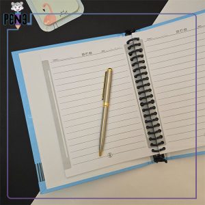 دفتر کلاسوری 20 حلقه سایز A5 جلد سیخت طرح سیبیل